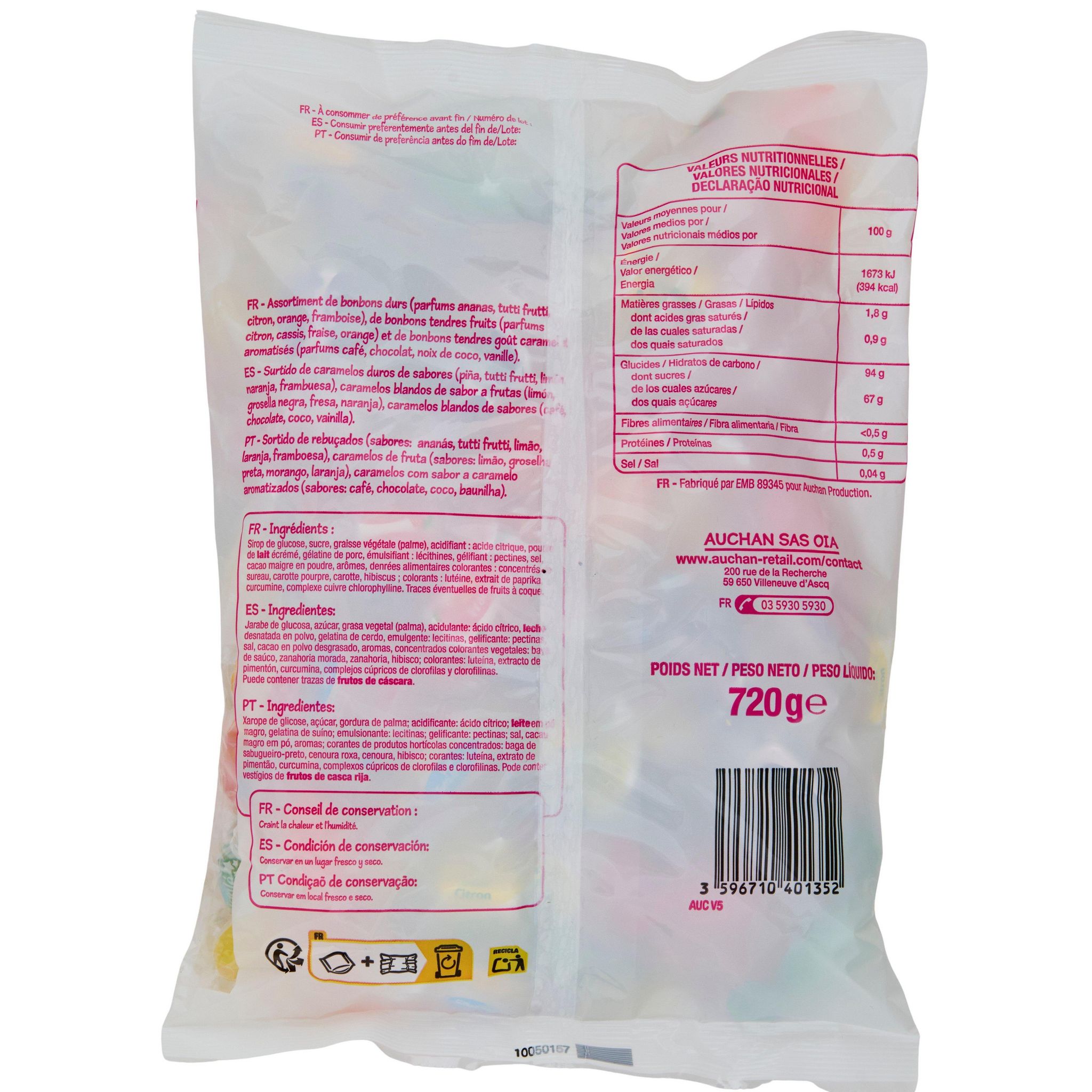 Voir la diapositive 3 : POUCE Assortiment de confiseries 720g