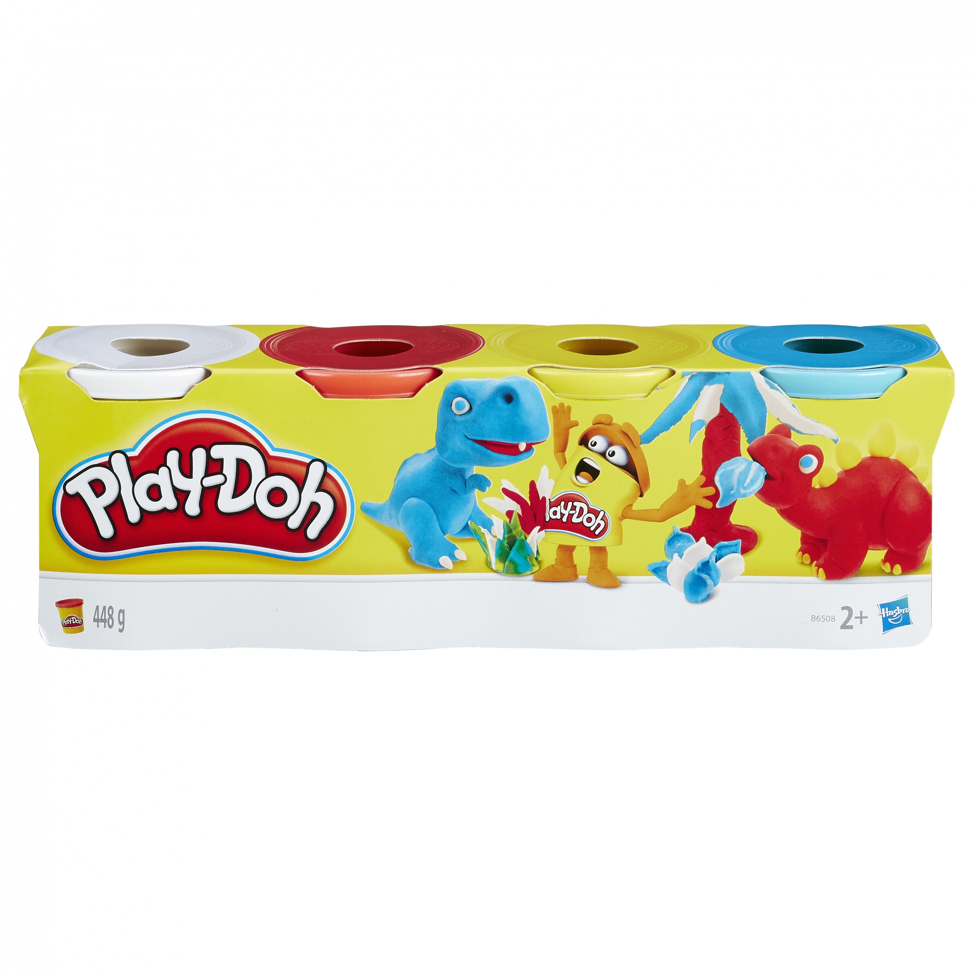 Voir la diapositive 2 : HASBRO Pack de 4 pots couleurs de Pâte à modeler Play Doh