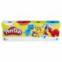 Voir la diapositive 2 : HASBRO Pack de 4 pots couleurs de Pâte à modeler Play Doh