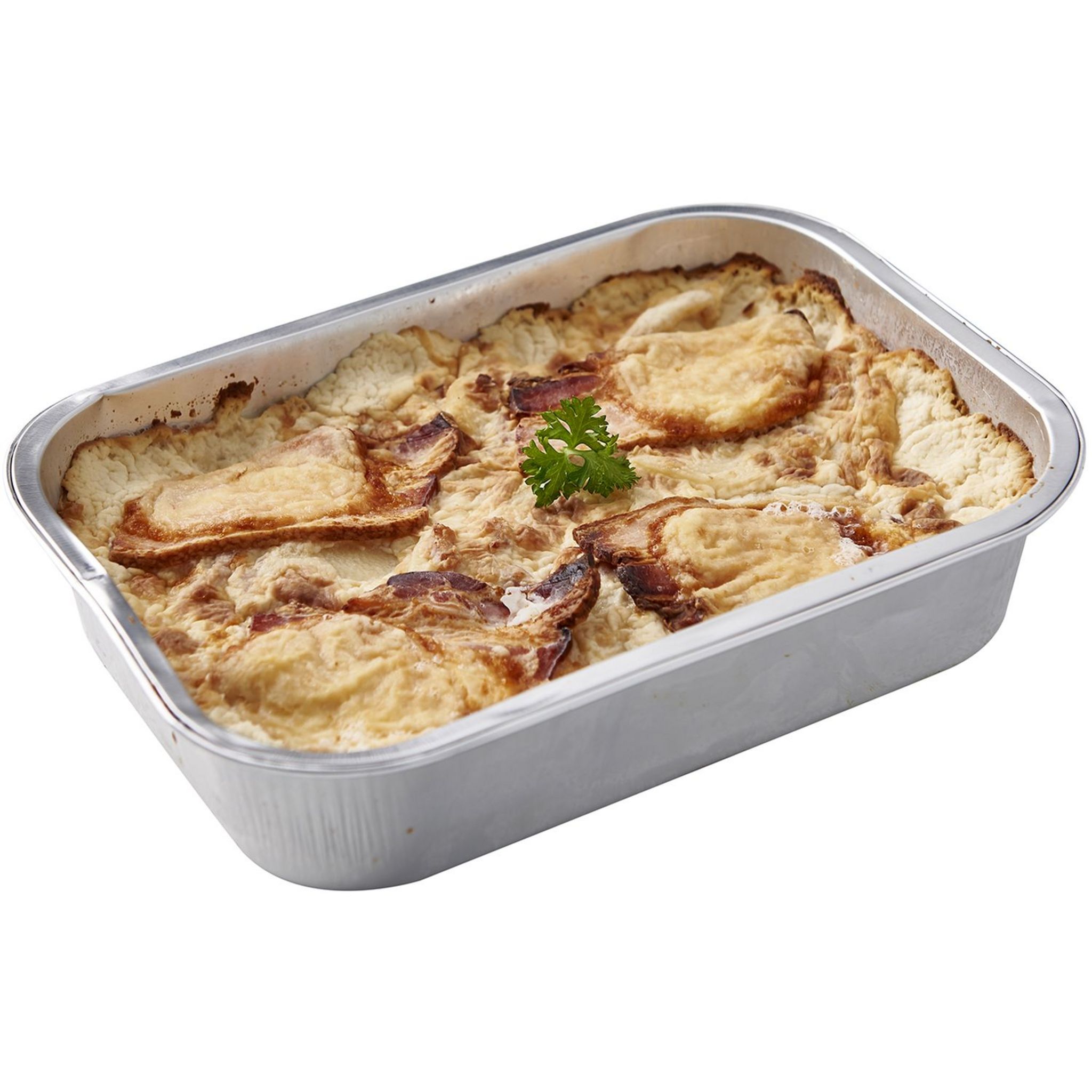 Voir la diapositive 2 : AUCHAN LE TRAITEUR Tartiflette au reblochon et poitrine fumée 4 parts 1kg