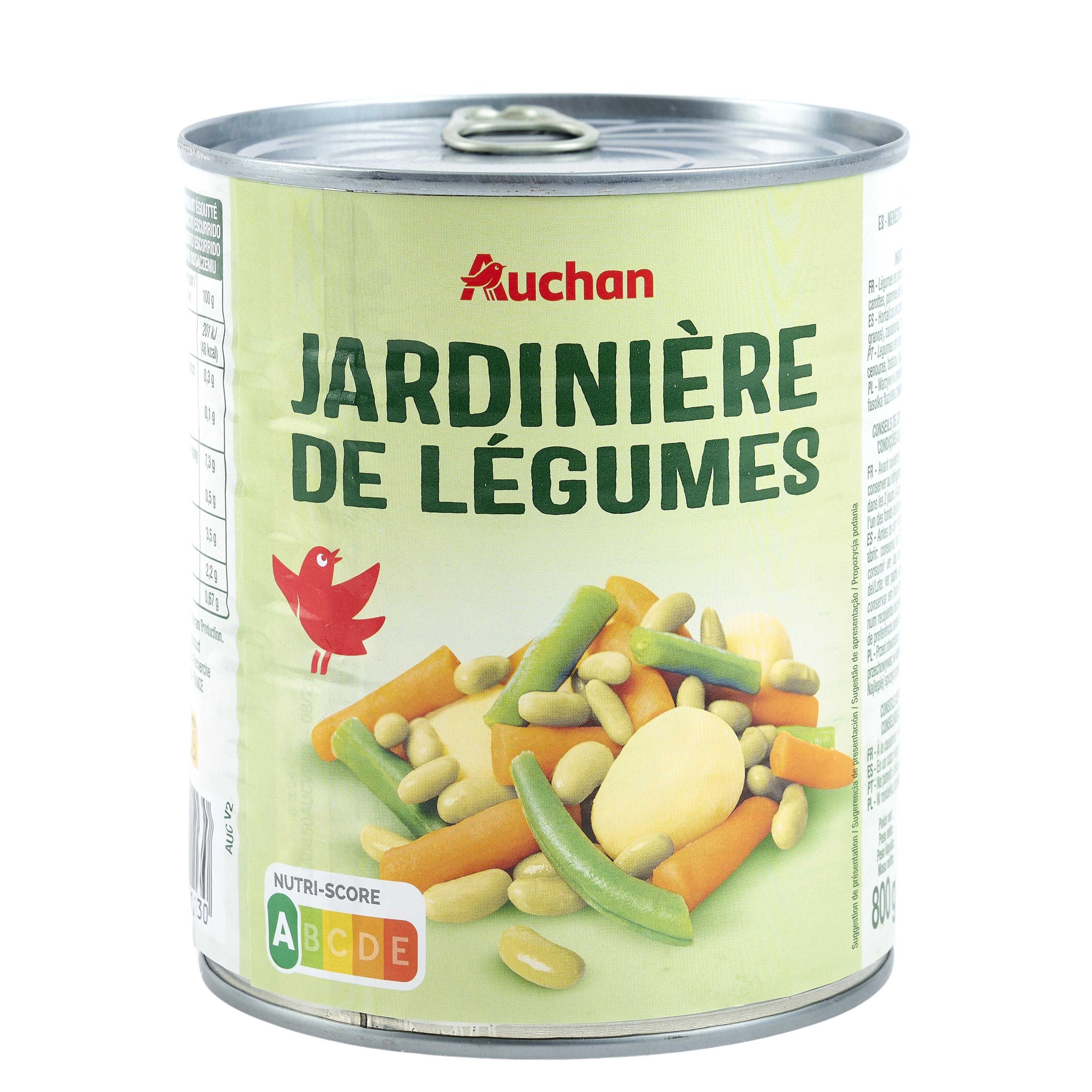 Voir la diapositive 3 : AUCHAN Jardinière 4 légumes 510g