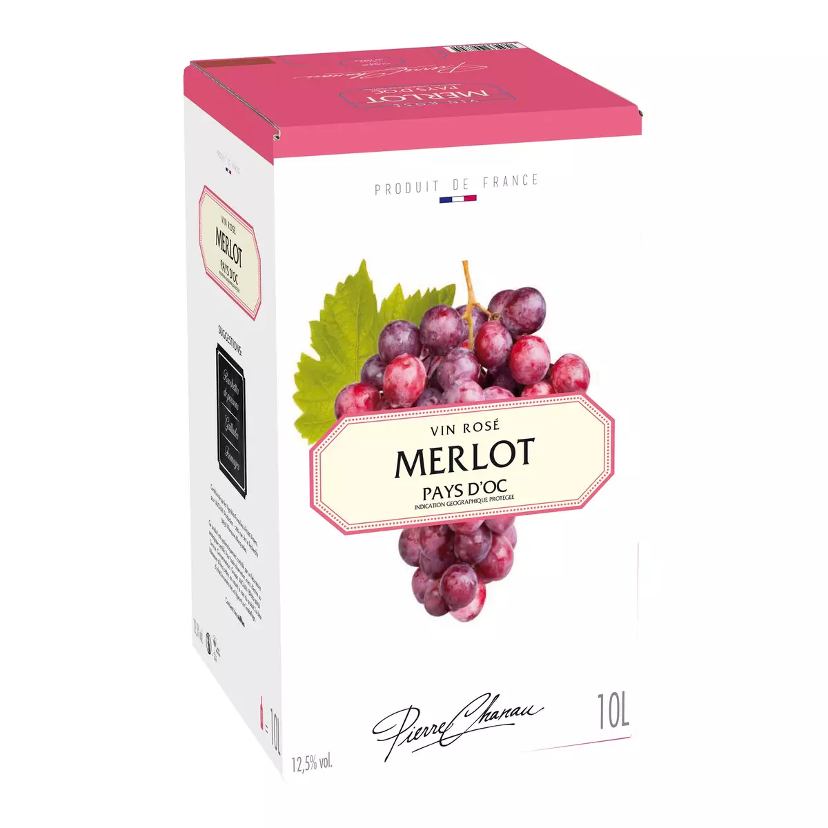 PIERRE CHANAU IGP Pays-d'Oc Merlot rosé Grand format 10L