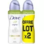 DOVE 0% Déodorant spray compressé original 2x100ml