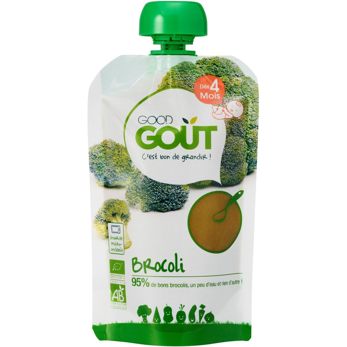 GOOD GOUT Gourde de brocoli bio dès 4 mois 120g
