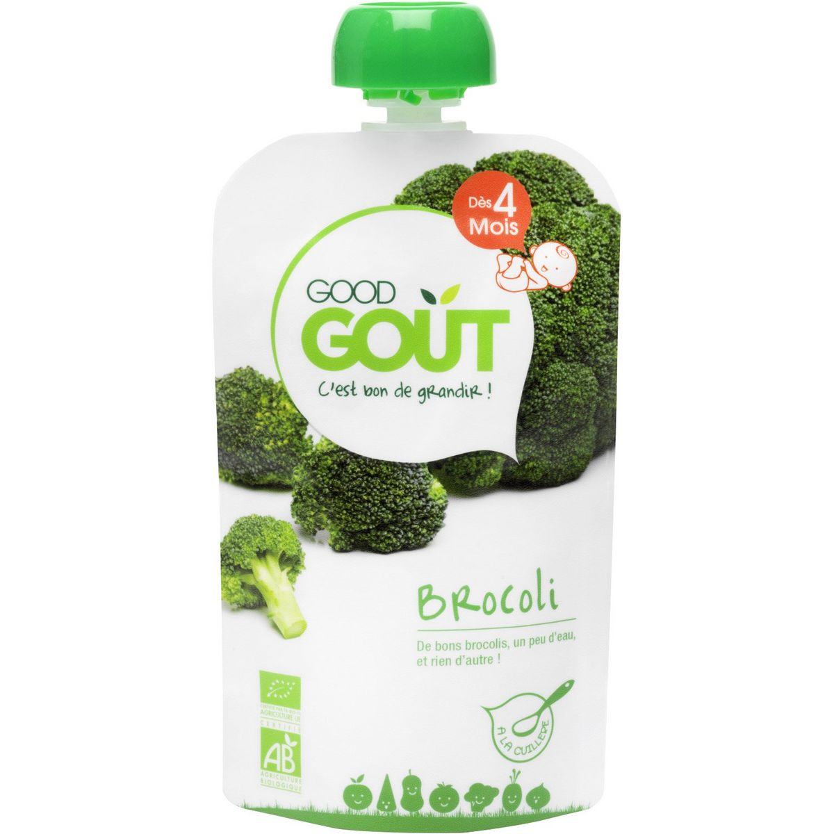 GOOD GOUT Gourde de brocoli bio dès 4 mois 120g