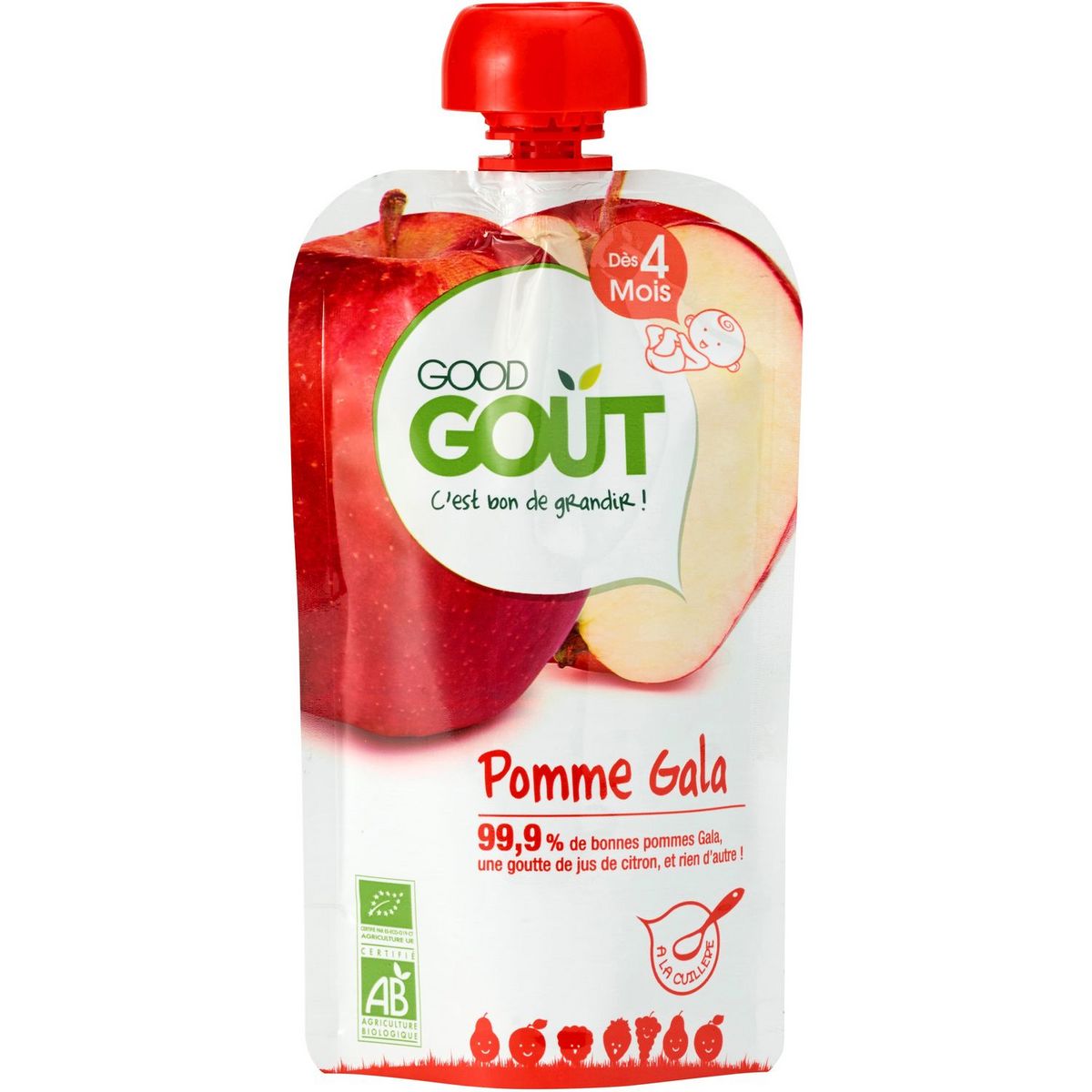 GOOD GOUT Gourde dessert pomme gala bio dès 4 mois 120g