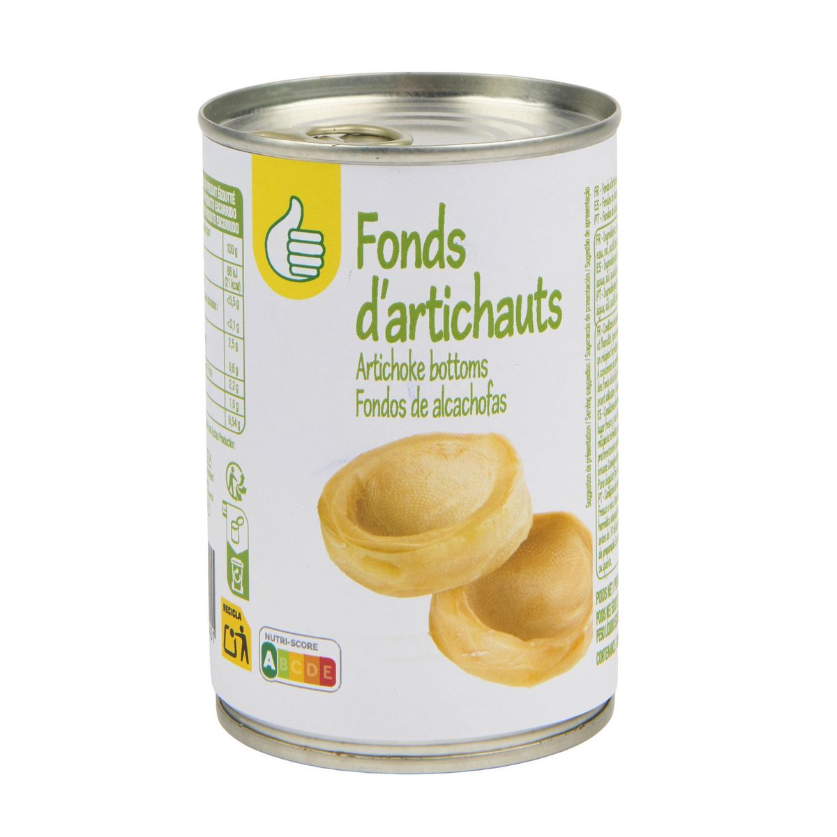POUCE Fonds d'artichauts 210g