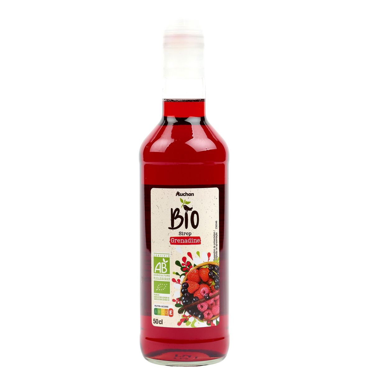AUCHAN BIO Sirop de grenadine 50cl