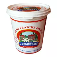 Crème fraîche épaisse entière 30% MG Paysan Breton 1 L - Réseau Krill