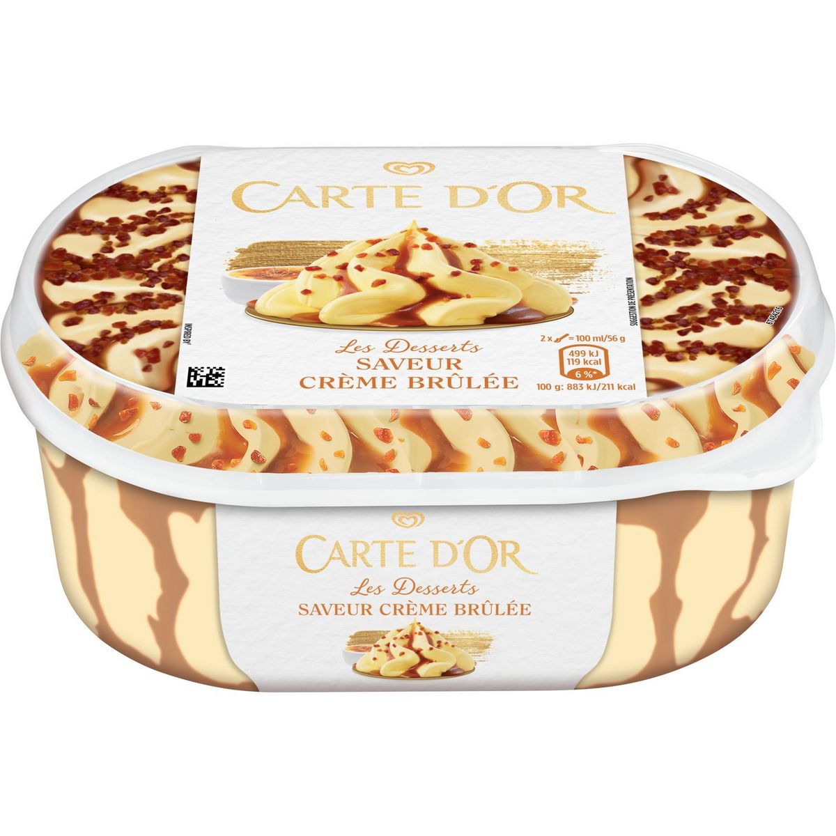 CARTE D'OR Cème glacée saveur crème brulée 500g