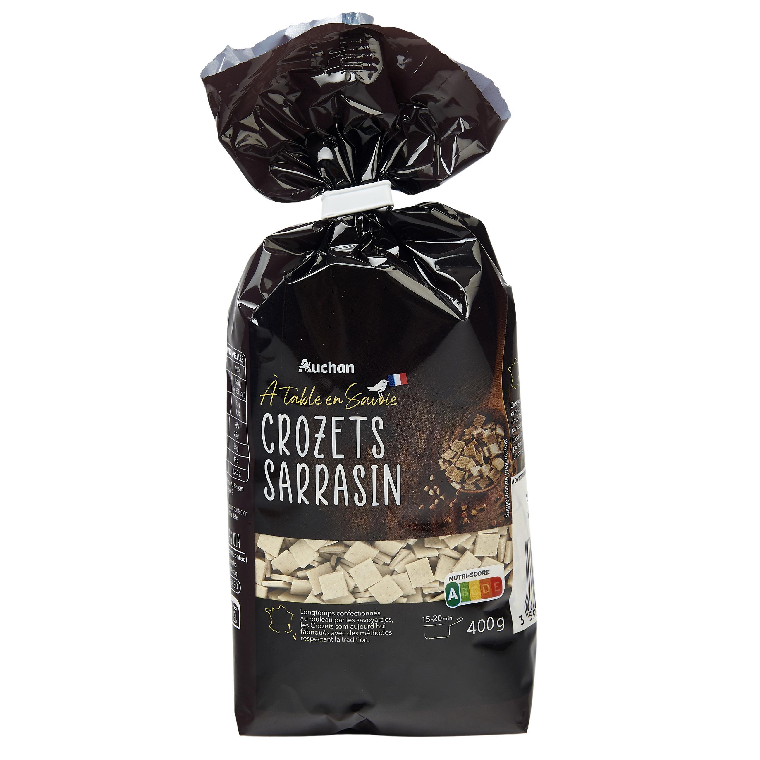 Voir la diapositive 2 : AUCHAN TERROIR Crozet de Savoie sarrasin 400g