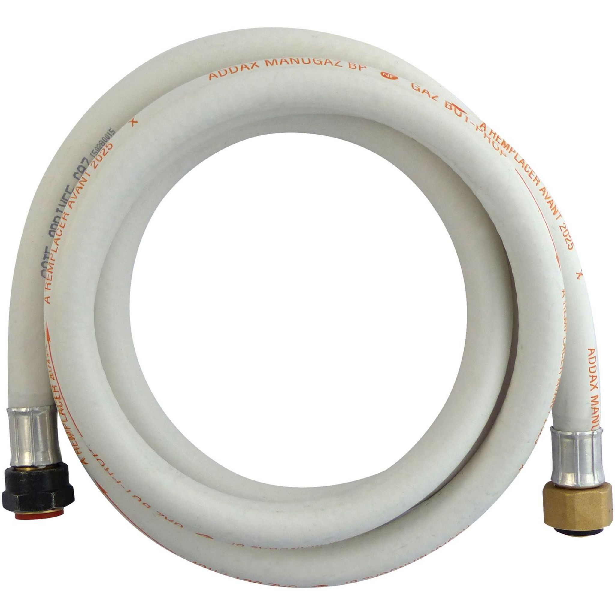 Voir la diapositive 3 : NOVOBAIN Tuyau gaz flexible en caoutchouc à visser1,50m