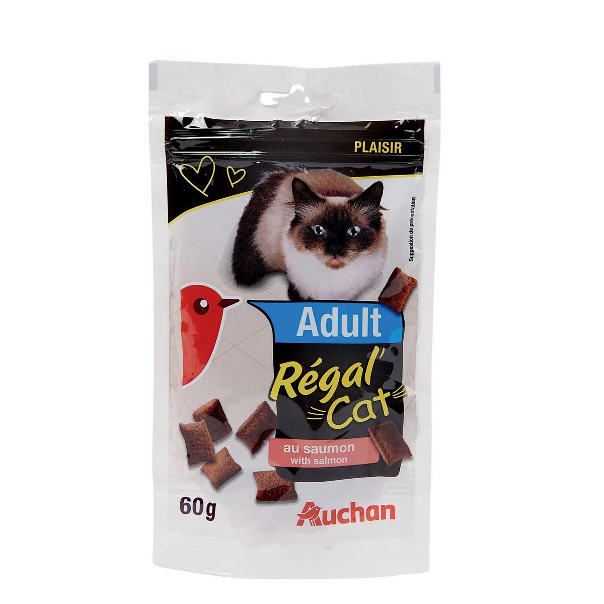 AUCHAN Régal'cat Friandises saveur saumon pour chat adulte 60g