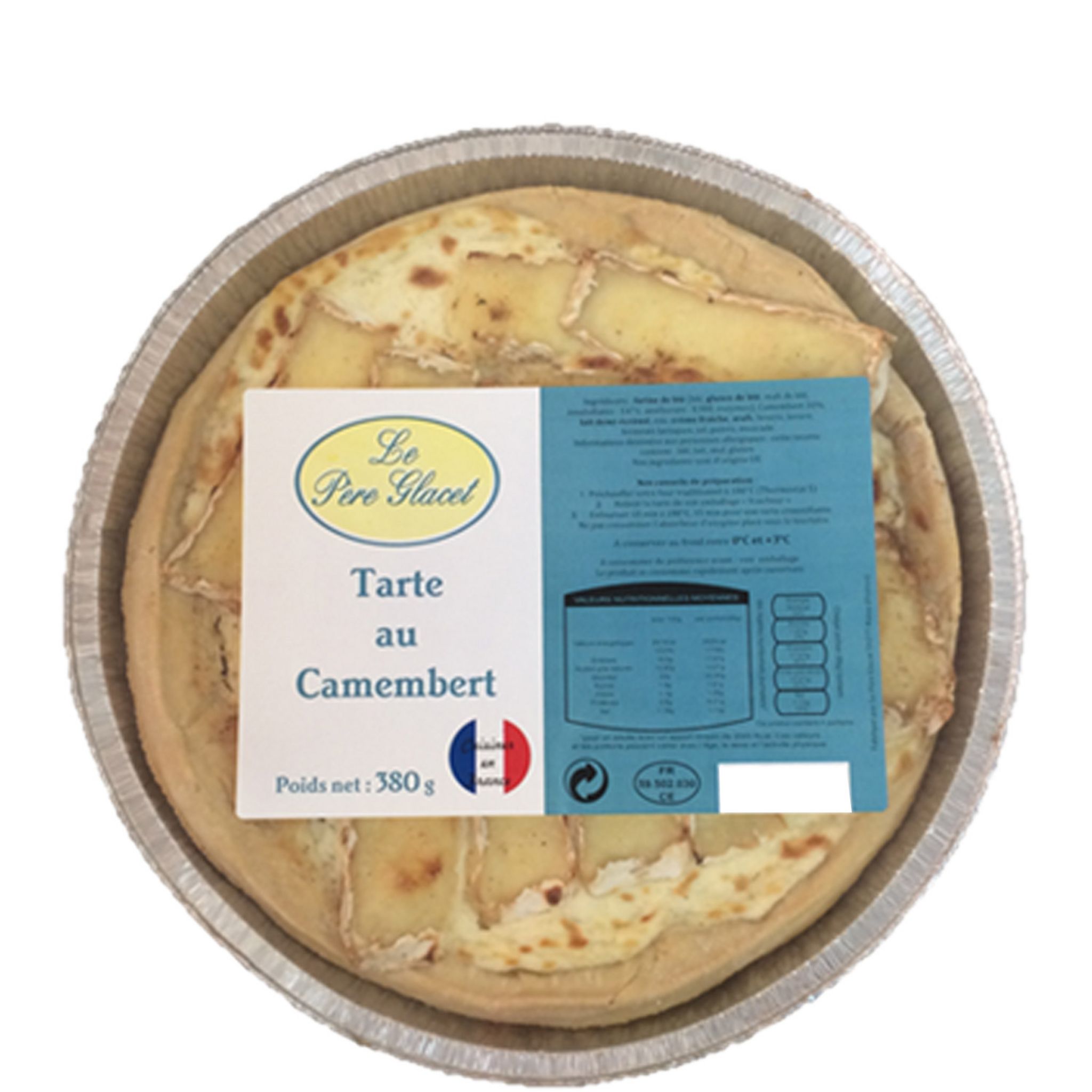 LE PÈRE GLACET Tarte au camembert 380g