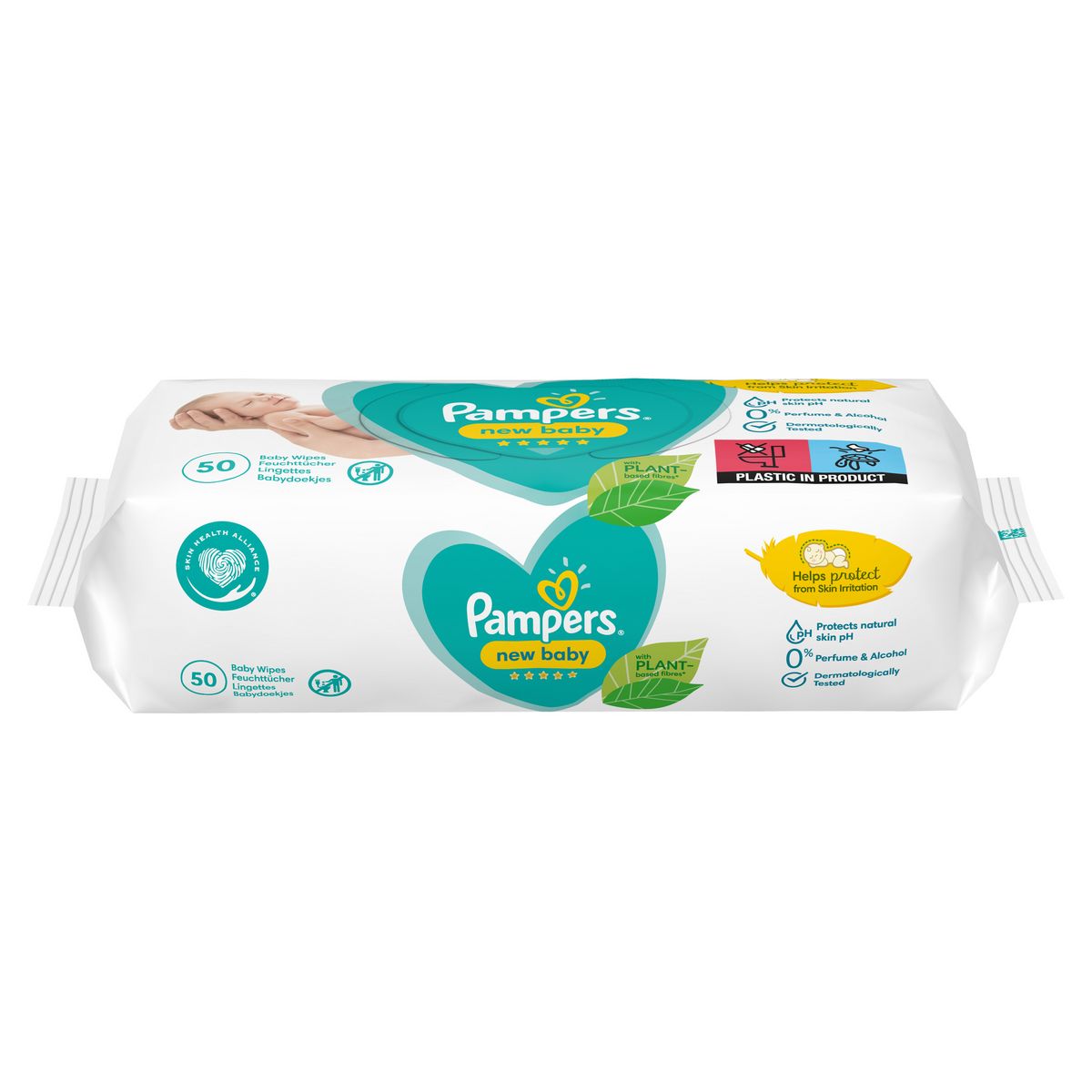 PAMPERS New baby lingettes sensitive 4x50 lingettes