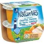 Nestlé NESTLE Naturnes bol carottes pommes de terre et cabillaud dès 6 mois