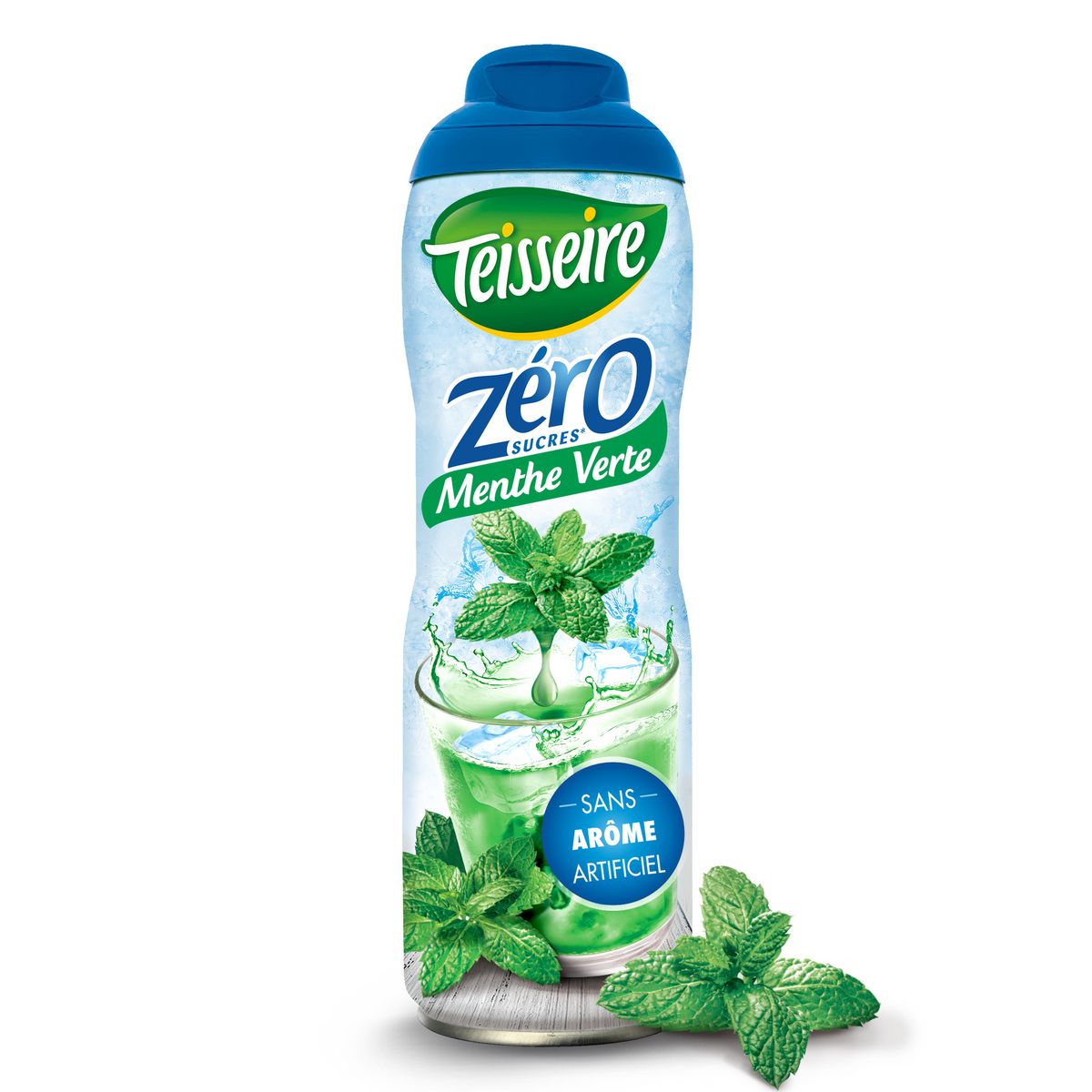 TEISSEIRE Sirop parfum menthe verte zéro sucre bidon 60cl