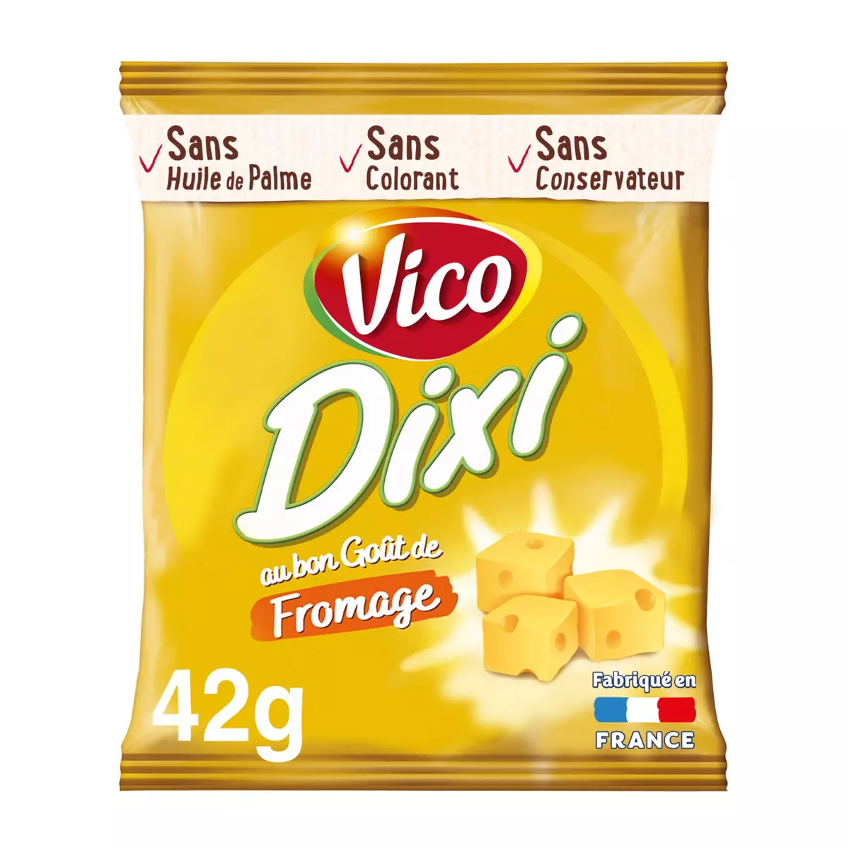 VICO Biscuits soufflés Dixi au fromage 42g