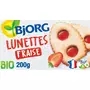 BJORG Biscuits bio lunettes fraise sans huile de palme 4 biscuits 200g