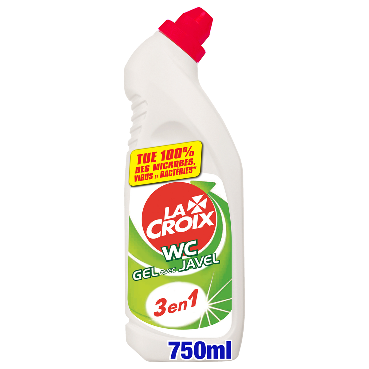 LA CROIX Gel wc 3 en 1 désinfectant avec javel 750ml