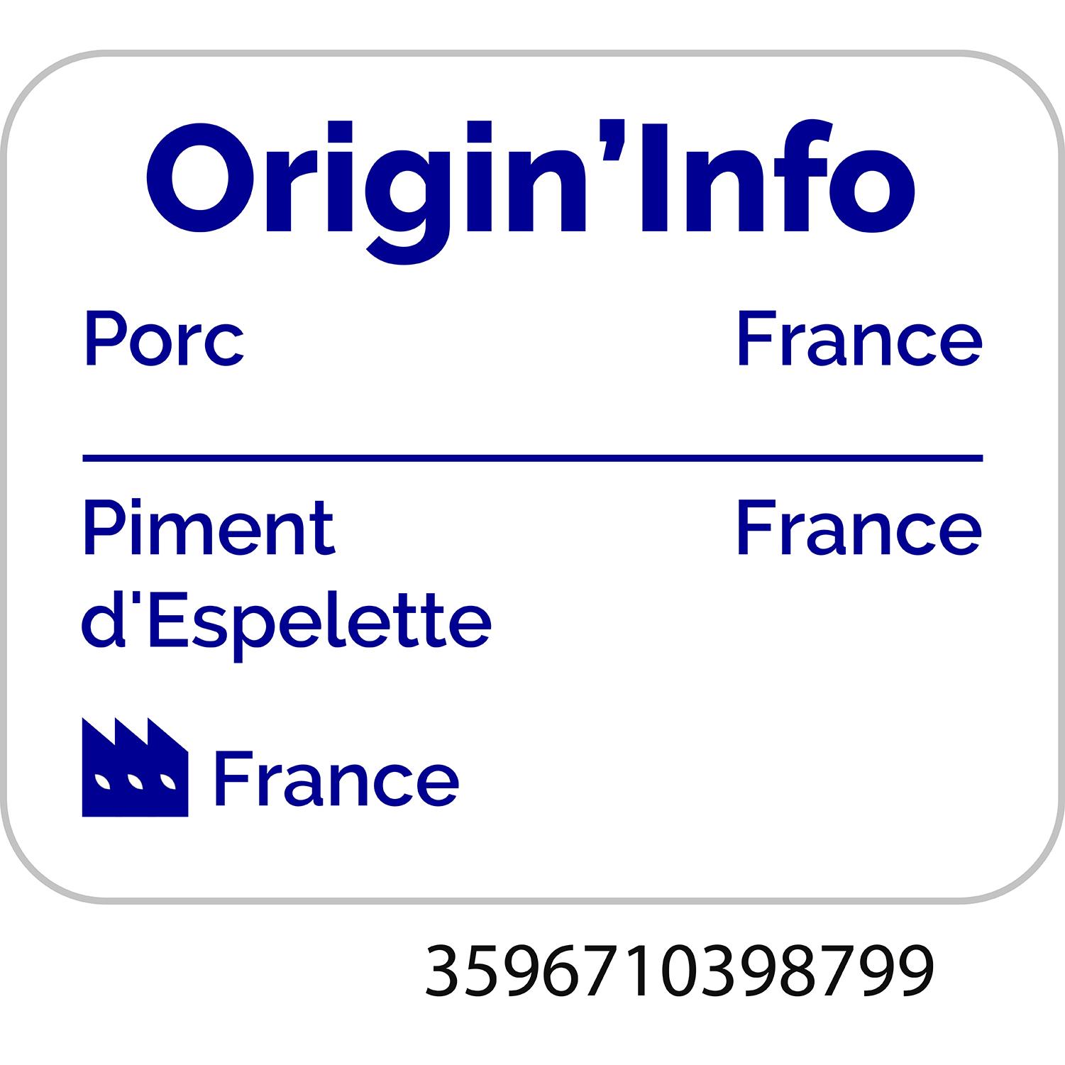Voir la diapositive 2 : AUCHAN TERROIR Pâté au piment d'Espelette 180g