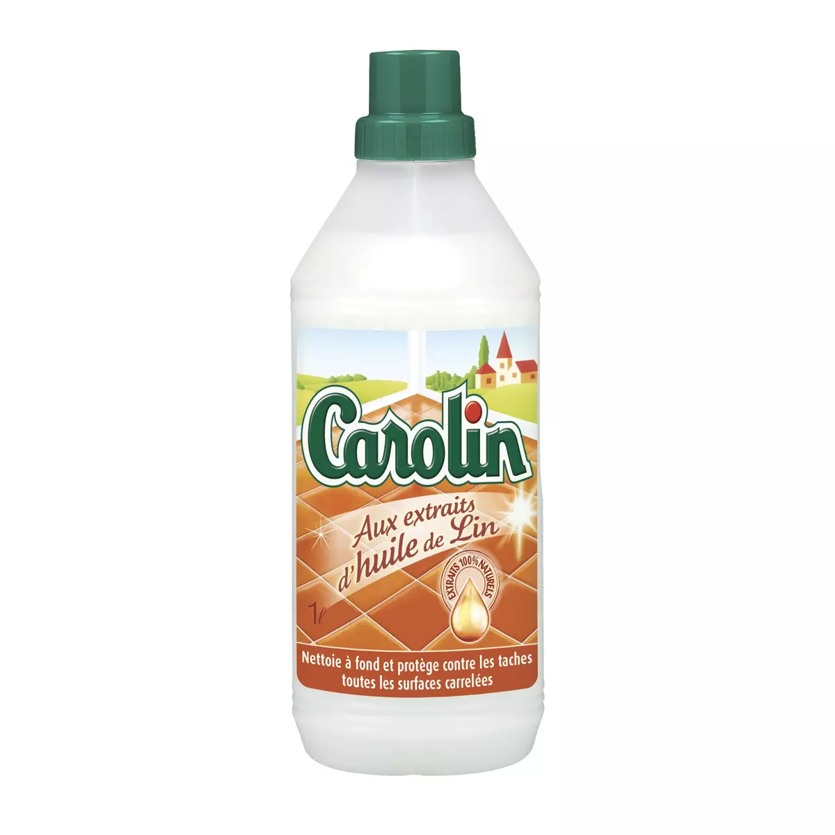 CAROLIN Nettoyant à l'huile de lin pour sol carrelés 1l