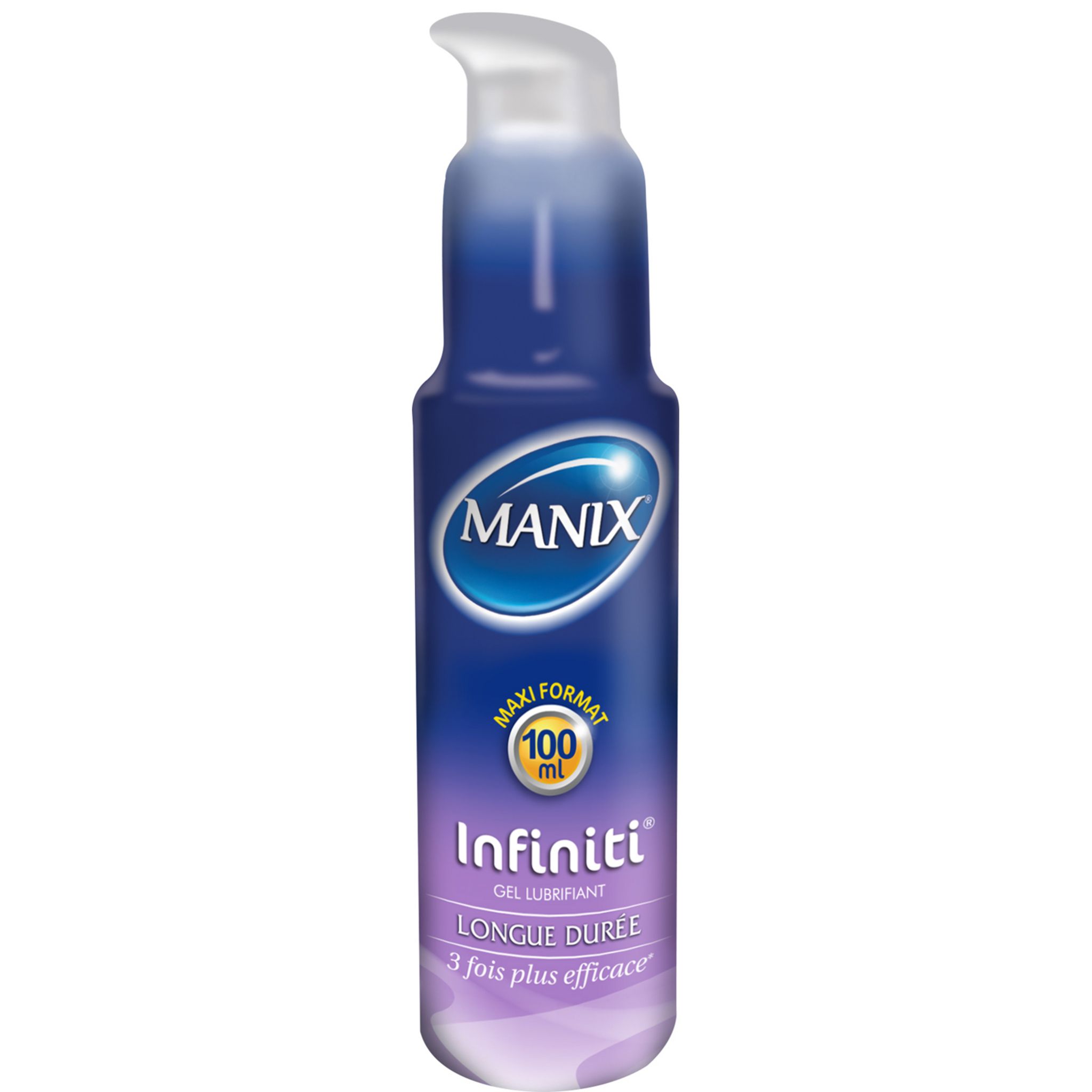 Voir la diapositive 2 : MANIX Infiniti gel lubrifiant longue durée 100ml