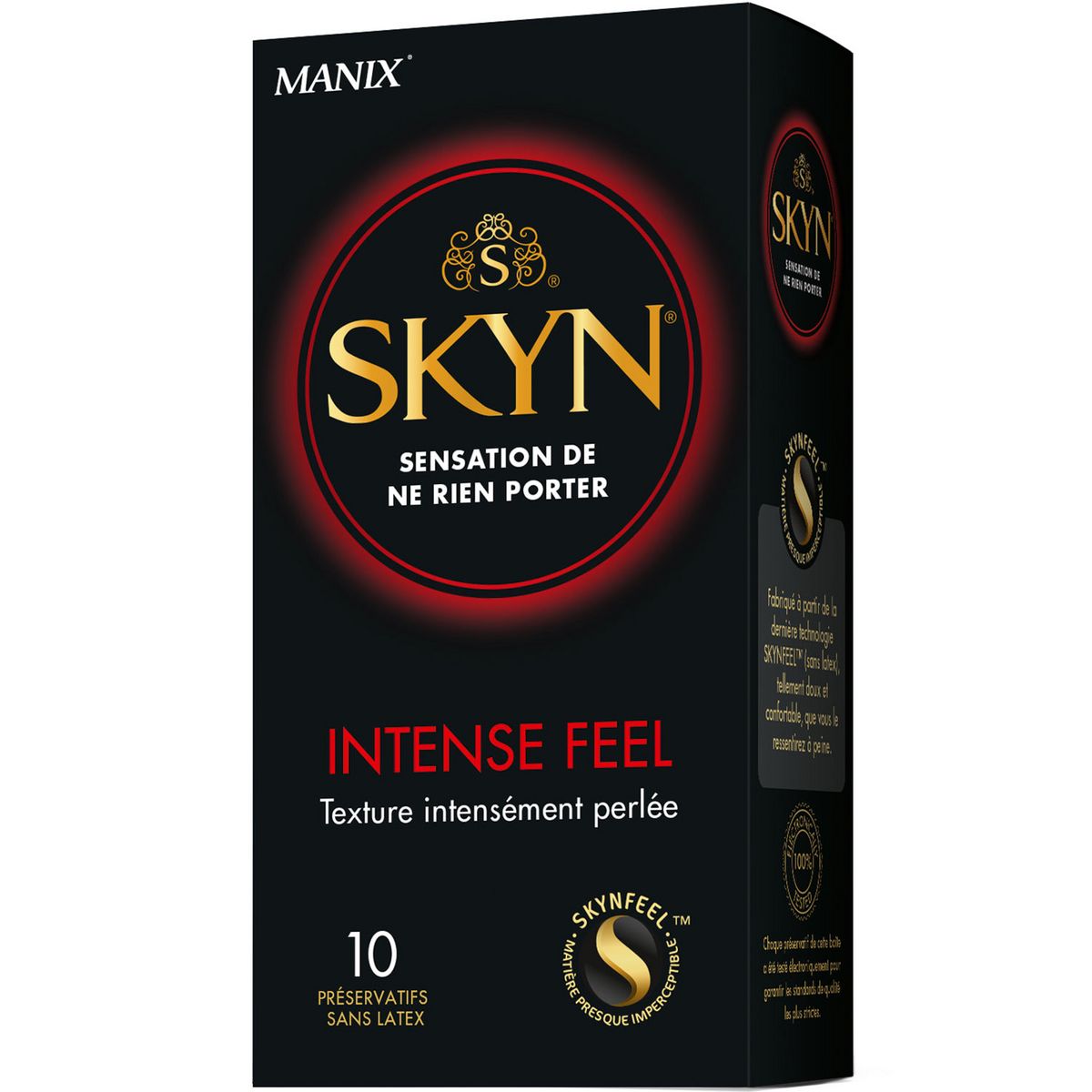 MANIX Skyn préservatifs sans latex texture intensément perlée 10 préservatifs