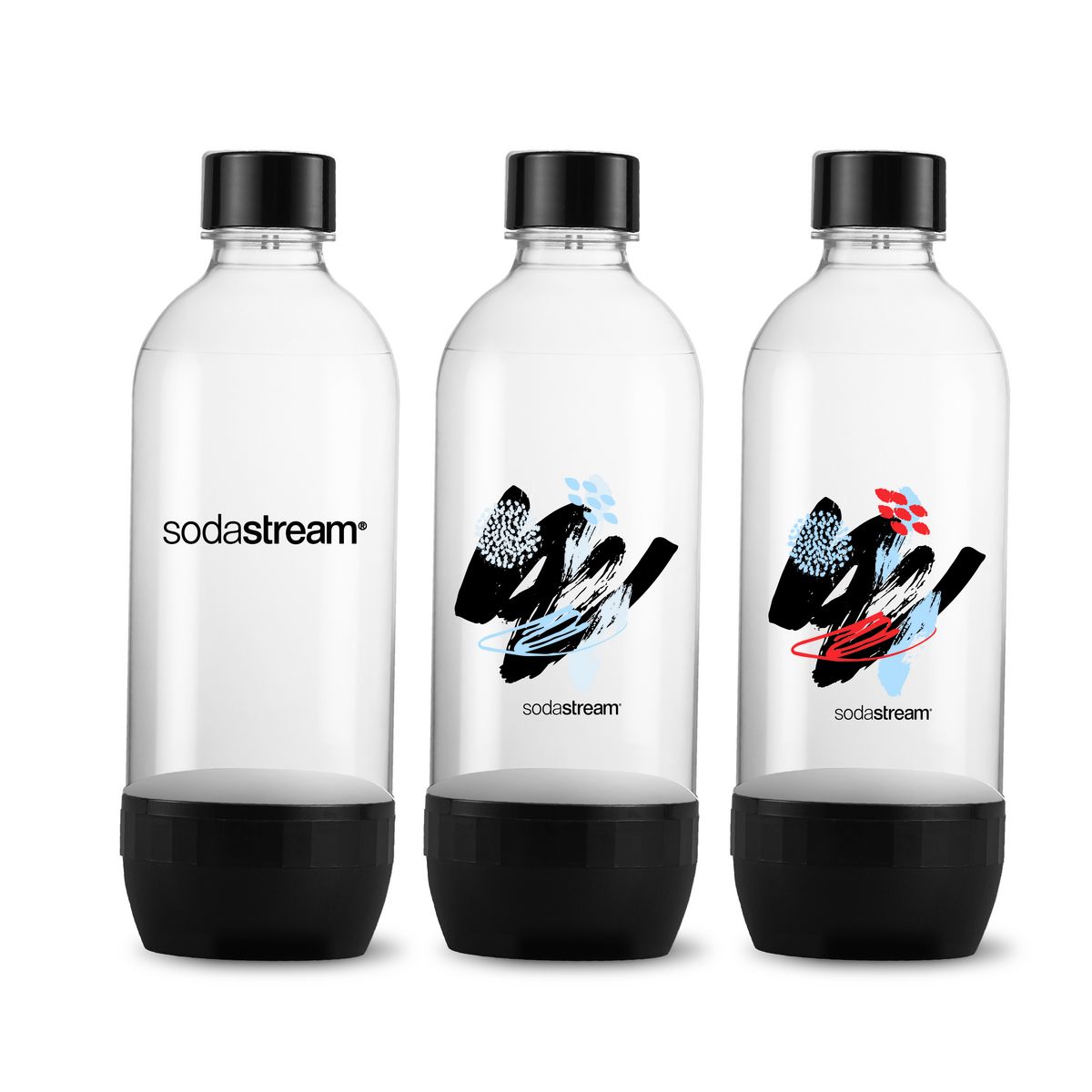 SODASTREAM Pack de 3 bouteilles grand modèle PET classique