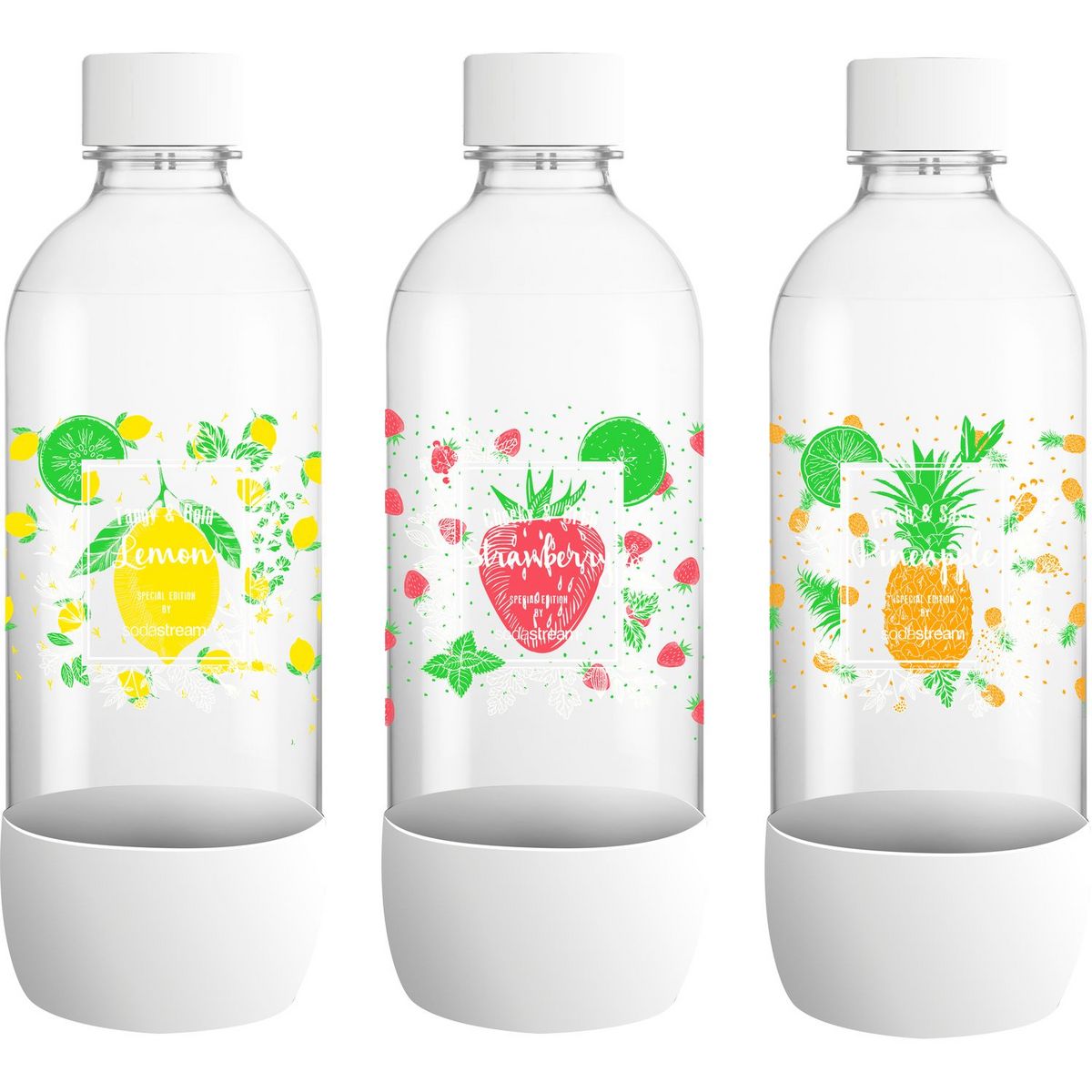 SODASTREAM Pack de 3 bouteilles grand modèle PET classique