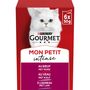 Voir la diapositive 2 : PURINA Gourmet Sachets repas à la viande Mon Petit Intense pour chat 6 sachets 6x50g