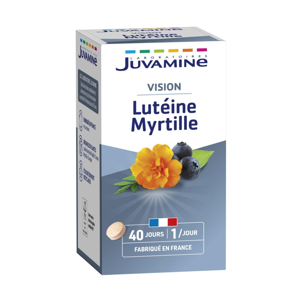 JUVAMINE Gélules équilibre lutéine myrtille santé des yeux 40 gélules 13g