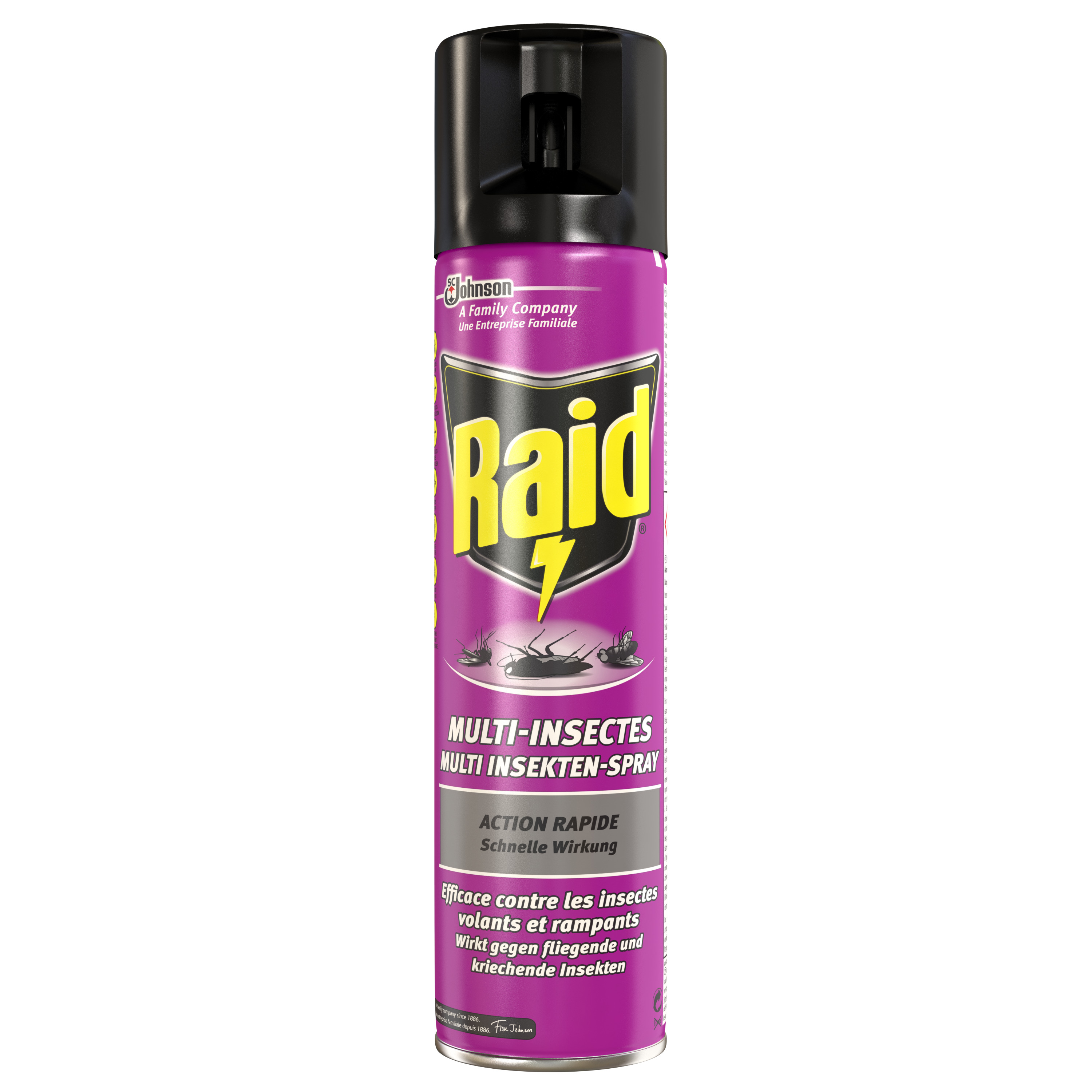 Voir la diapositive 2 : RAID Insecticide en spray multi-insectes 400ml