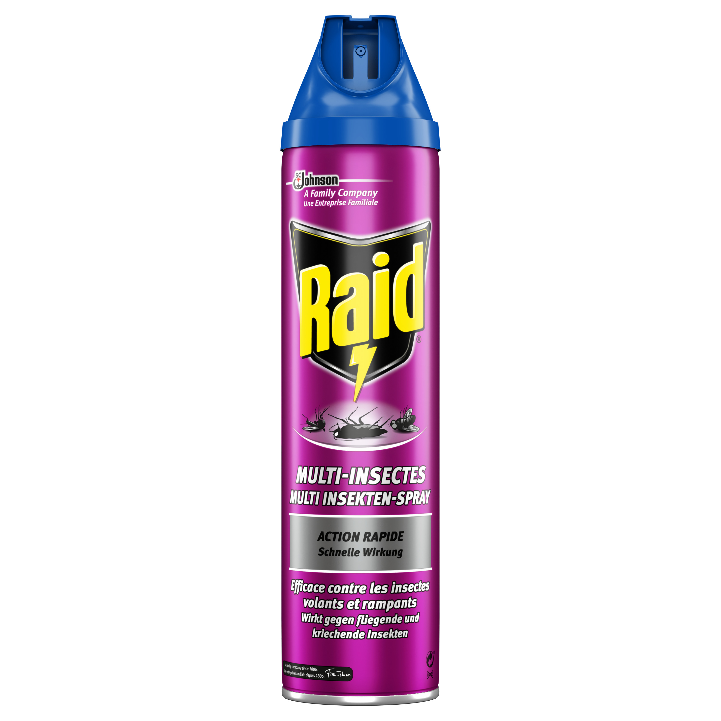 Voir la diapositive 4 : RAID Insecticide en spray multi-insectes 400ml