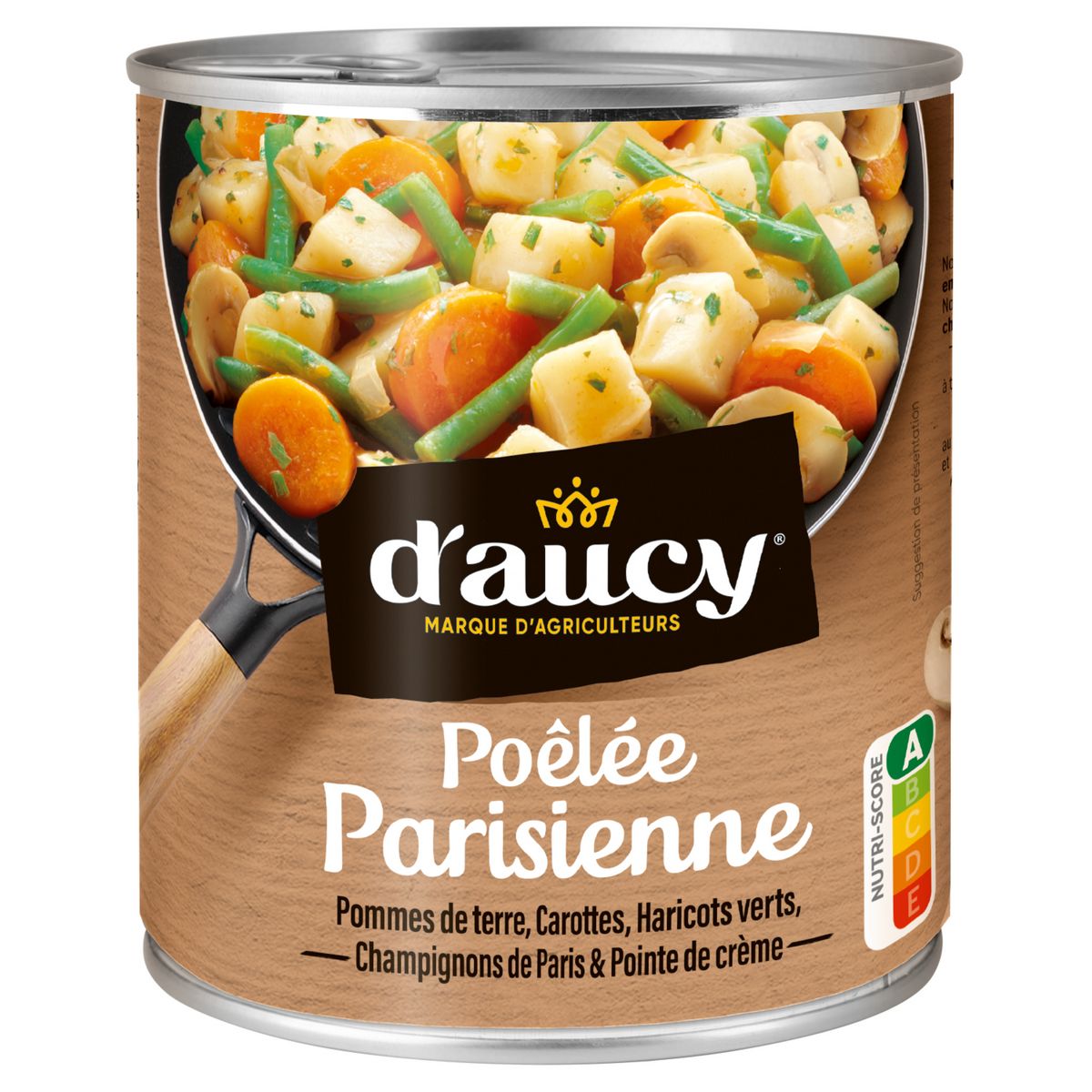 D'AUCY Poêlée parisienne aux pommes de terre, carottes et haricots verts 580g
