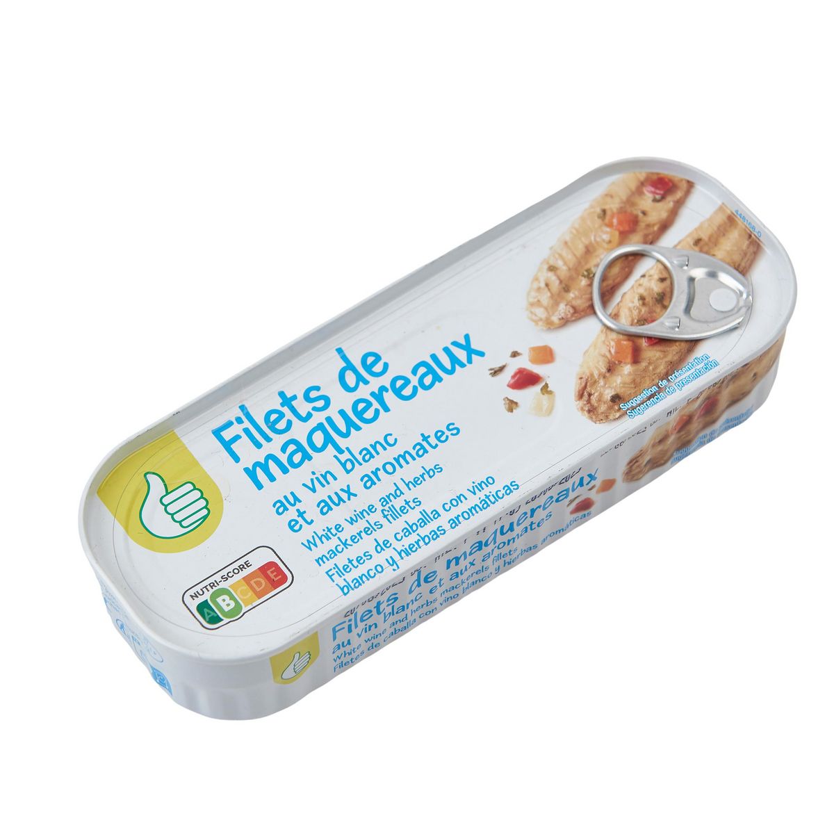 POUCE Filets de maquereaux au vin blanc et aux aromates 176g