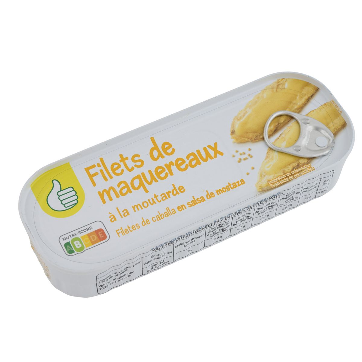 POUCE Filets de maquereaux à la moutarde 169g