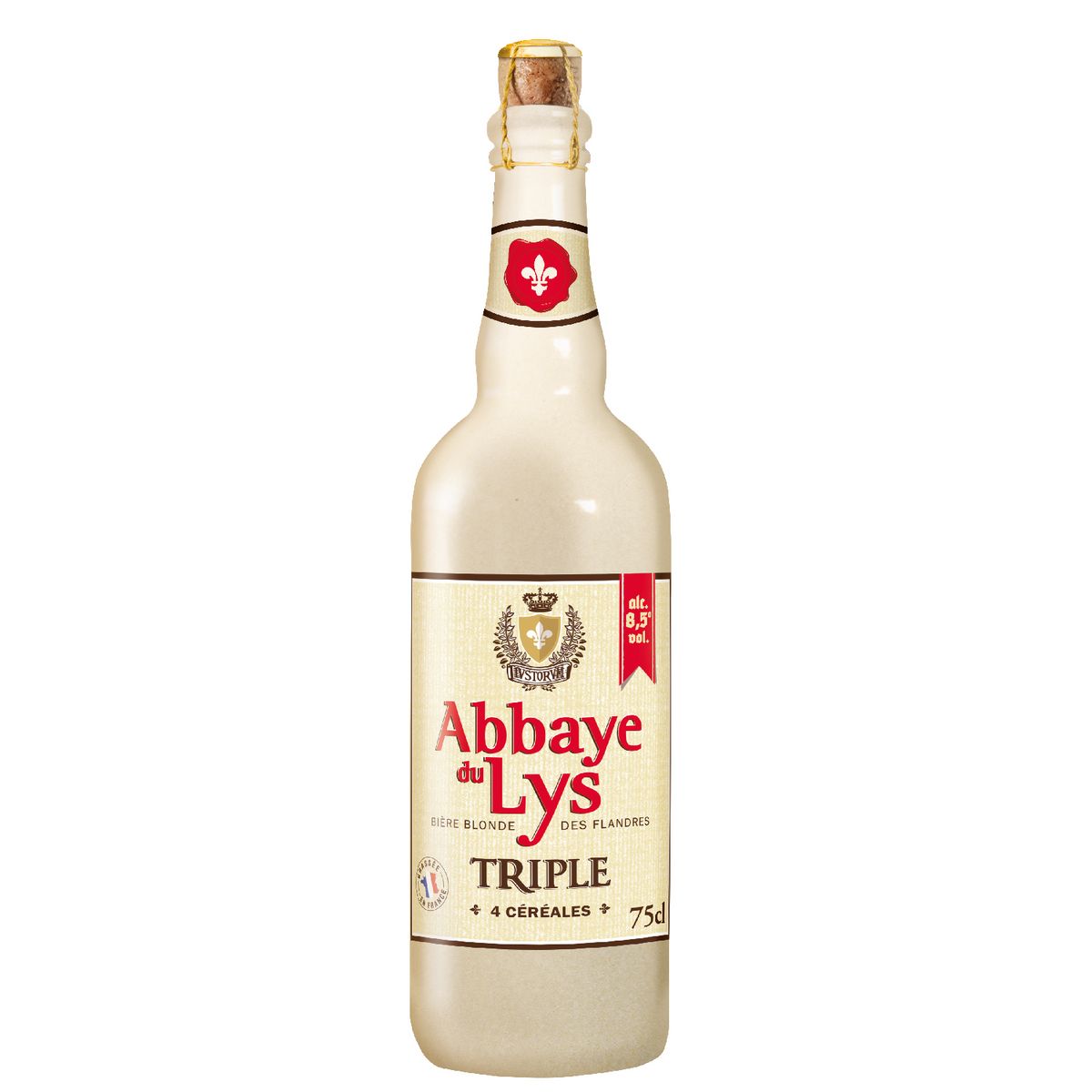 ABBAYE DU LYS Bière triple 8.5% bouteille 75cl
