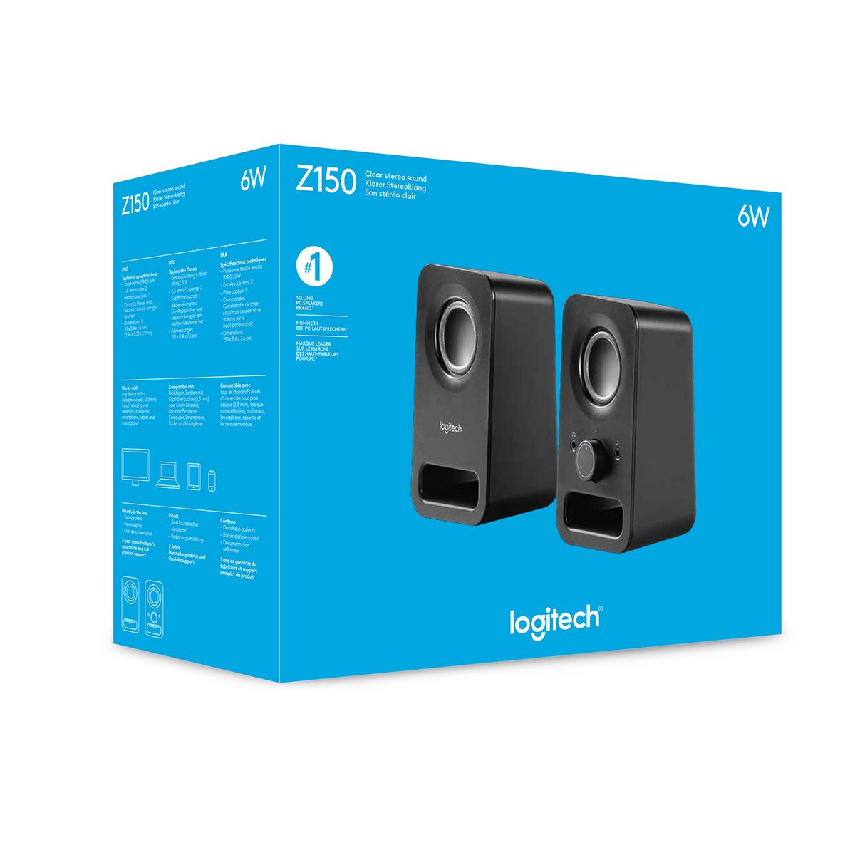 LOGITECH Haut-Parleurs Z150 pour PC