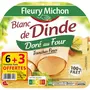 FLEURY MICHON Blanc de dinde doré au four 6 tranches + 3 offertes 270g