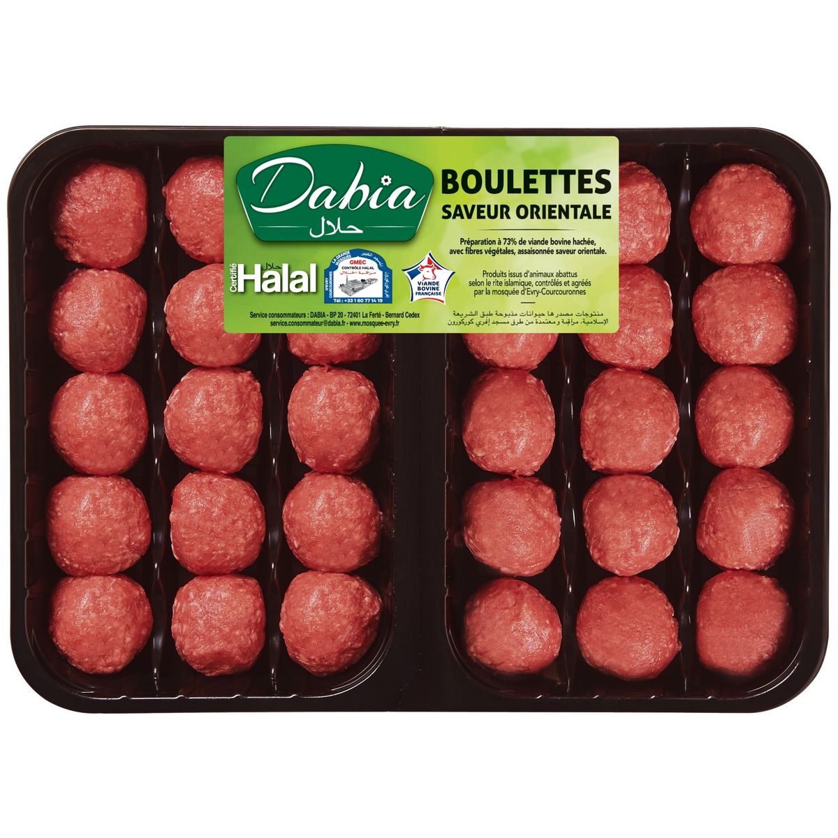 DABIA Boulettes saveur orientale halal 750g