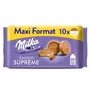 MILKA Choco Suprême biscuits gaufrettes enrobés au chocolat au lait 10 biscuits 300g