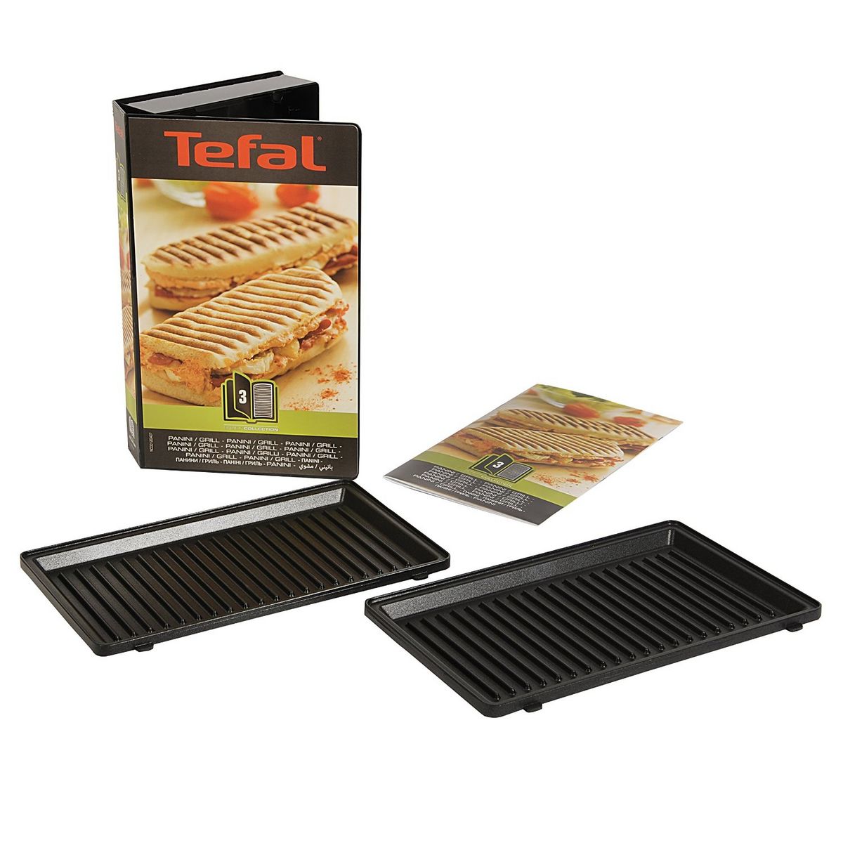 TEFAL Coffret Snack Collection Panini + livre de recettes