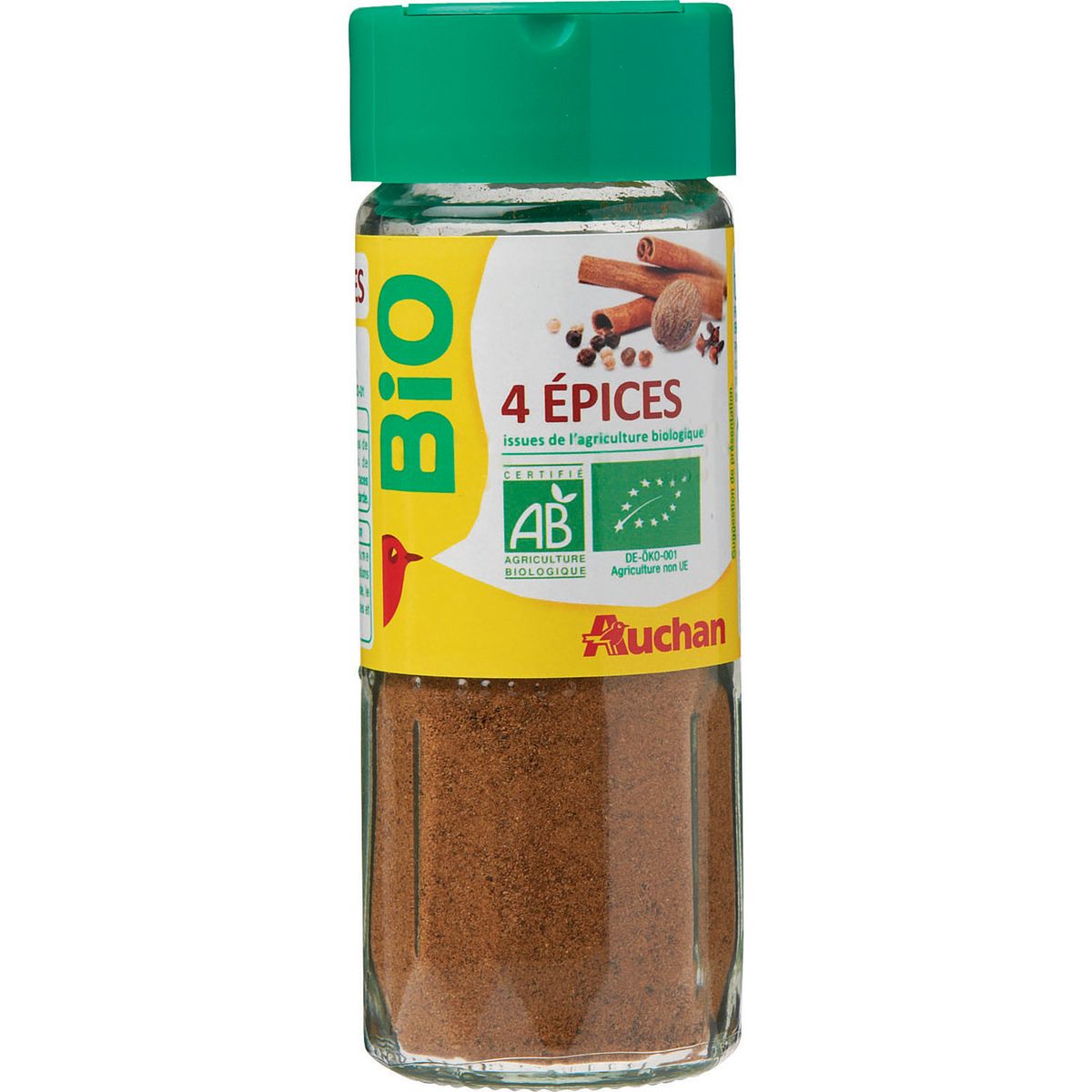 AUCHAN BIO 4 épices 40g
