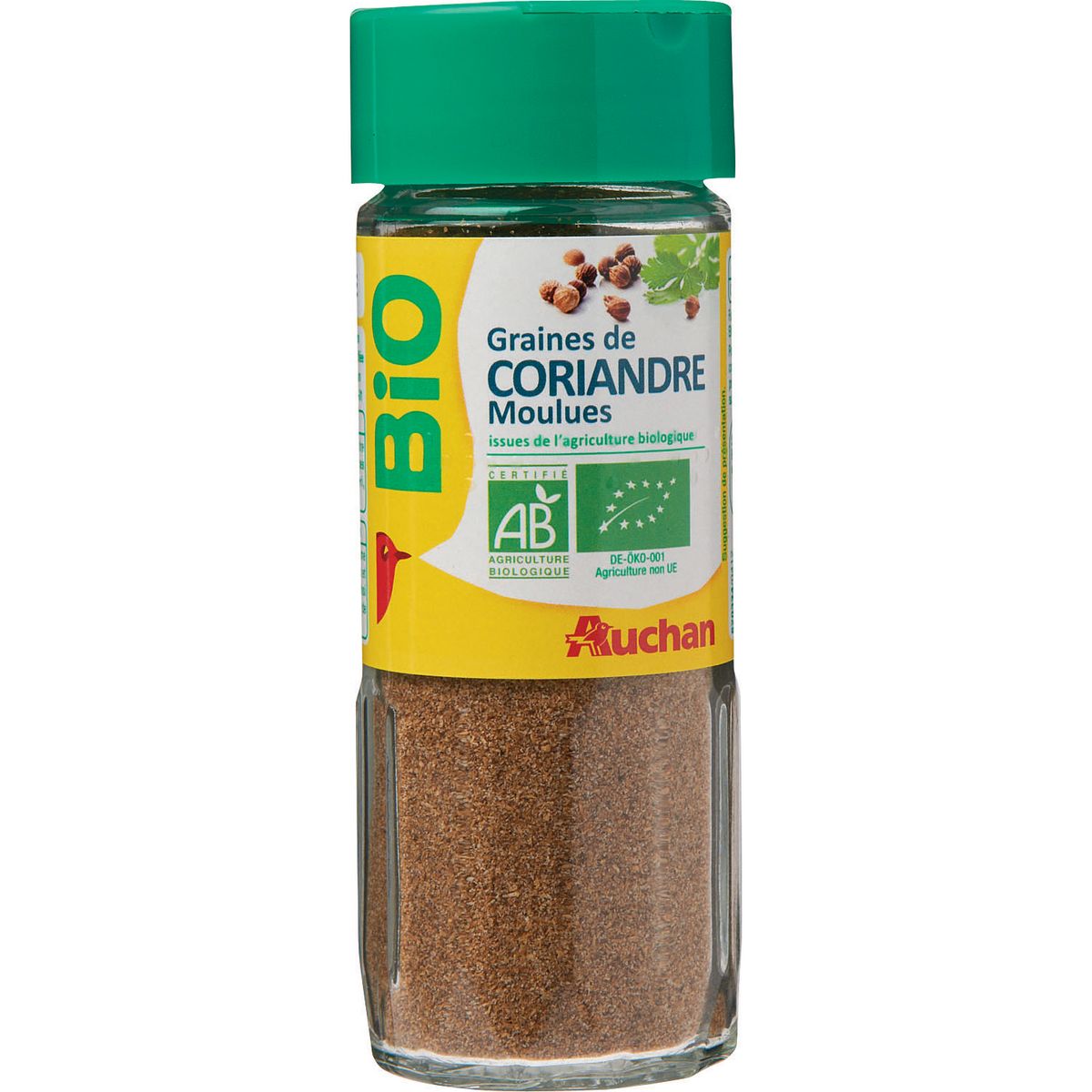 AUCHAN BIO Graines de coriandre moulues 35g