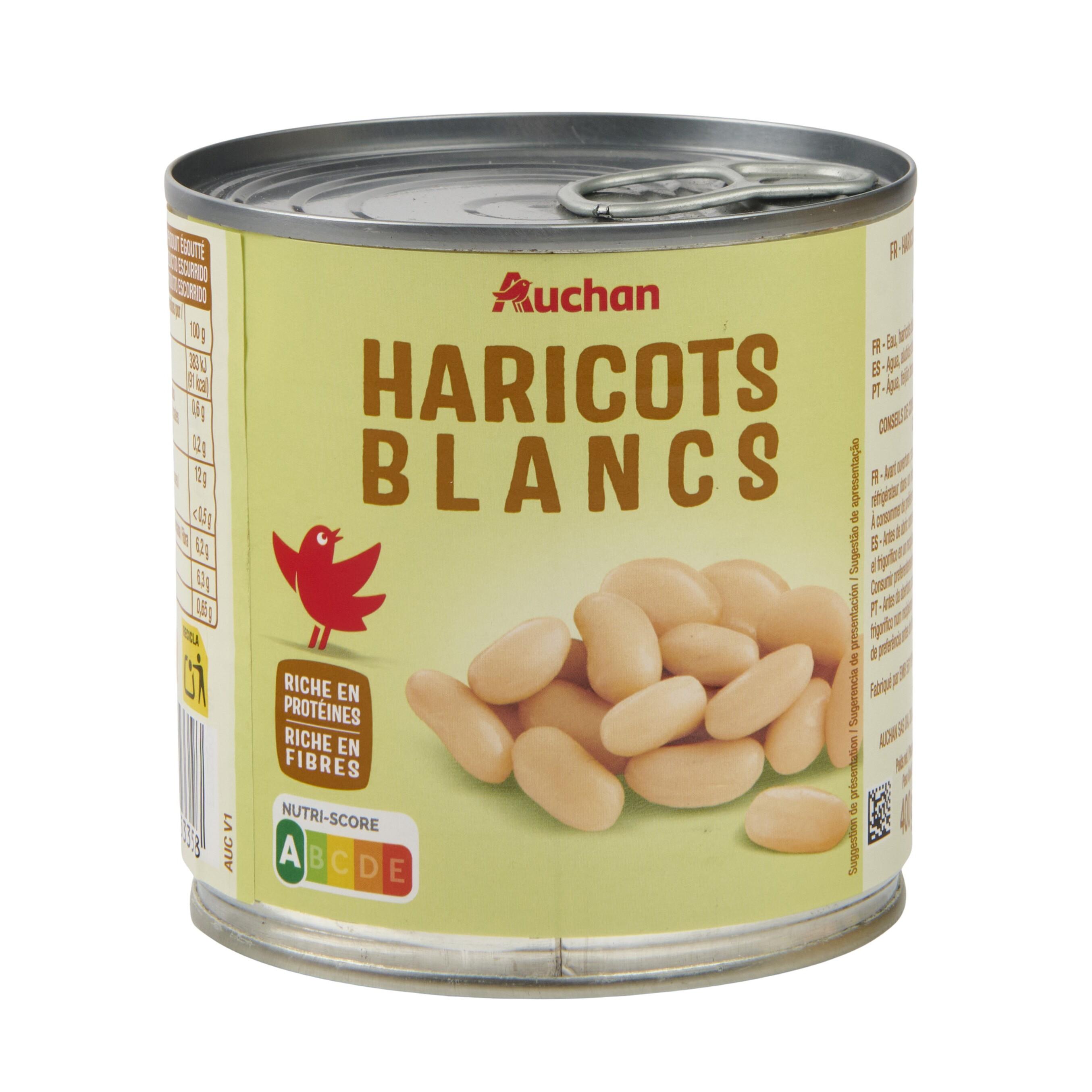 Voir la diapositive 3 : AUCHAN Haricots blancs 250g