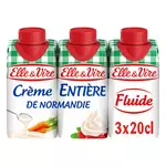 Elle & Vire ELLE & VIRE Crème entière de Normandie fluide et onctueuse 30%MG