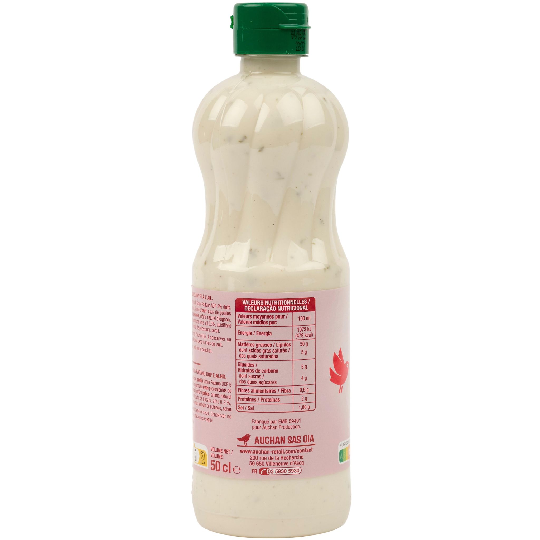 Voir la diapositive 3 : AUCHAN Sauce Caesar 50cl