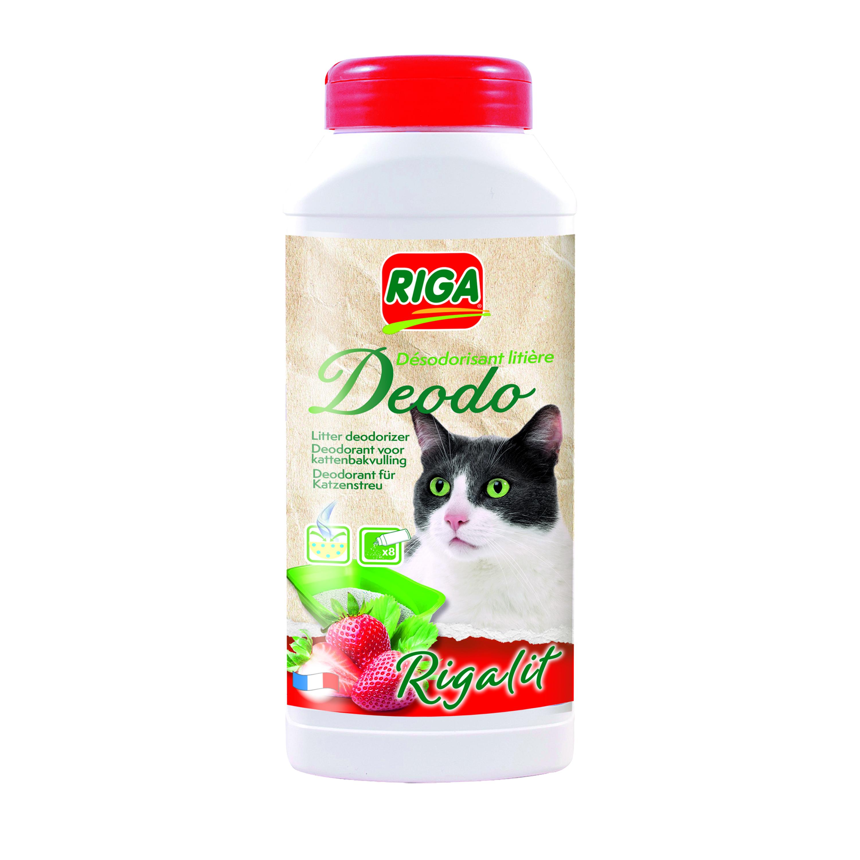 RIGA Rigalit Désodorisant litière fraise 750g