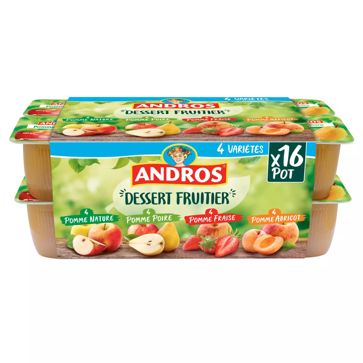 ANDROS Spécialité aux fruits panaché 16x160g